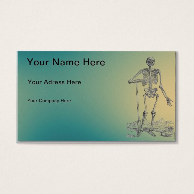 Skeleton Visitekaartje (Voorkant)