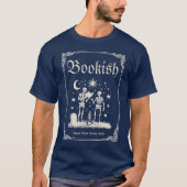 Skeleton Vrienden Lezen Boek Liefhebber Esthetisch T-shirt (Voorkant)