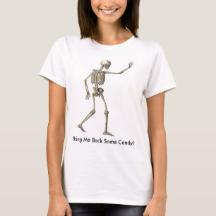 Skeleton Waving Bring Back Snoep Vrouwen T-shirt