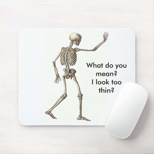 Skeleton Waving Mousepad Muismat (Met muis)