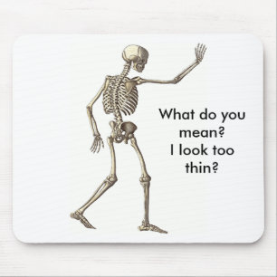 Skeleton Waving Mousepad Muismat