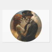 Skeleton Wedding Couple Decoupage Paper   (Voorkant 3)