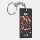 Skeleton Wedding, gothic Lovers Embrace  Sleutelhanger (Voorkant Links)