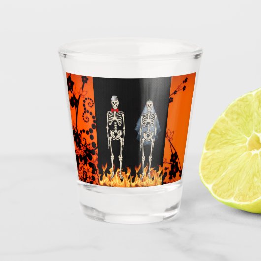 Skeleton Wedding Toast Glasses Shot Glas (Voorkant)