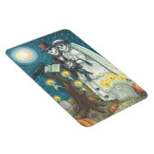 SKELETON WEDING IN CEMETERY MAGNET Rectangle Magneet (Rechterzijde)