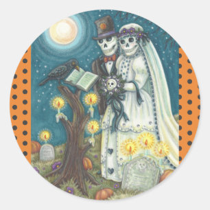 SKELETON WEDING IN STICKERS VOOR DE CEMETERS