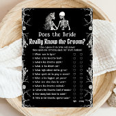 Skeleton weet de bruid echt het bruidegom spel kaart