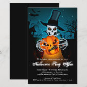 Skeleton Wied Affair Budget Halloween Uitnodiging (Voorkant / Achterkant)