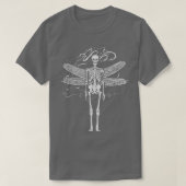 Skeleton Wings Horror Gothic Satanisme Demon Evil  T-shirt (Design voorkant)