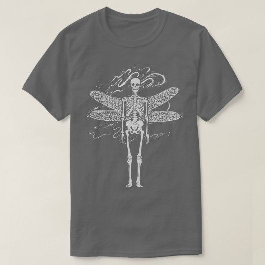 Skeleton Wings Horror Gothic Satanisme Demon Evil  T-shirt (Design voorkant)