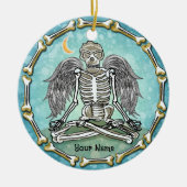 Skeleton Wings Keramisch Ornament (Voorkant)