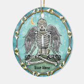 Skeleton Wings Keramisch Ornament (Links)