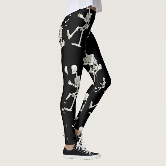 Skeleton wit zwart leggings haar (Rechts)