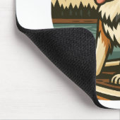 Skeleton with Dog on Haunted Lake Horror Art Muismat (Hoek)