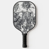 Skeleton with Roses Pickleball Paddle (Voorkant)