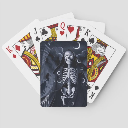 Skeleton Wizard Design Poker Speelkaarten (Achterkant)