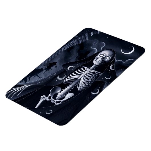 Skeleton Wizard Ontwerp Rectangle Magnet Magneet (Linkerzijde)