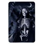 Skeleton Wizard Ontwerp Rectangle Magnet Magneet (Verticaal)