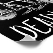 Skeleton Workout Halloween Gewichtheffen Fitness Poster (Hoek)