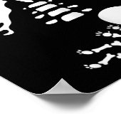 Skeleton Xray Halloween Costume Pregnant Women Mom Poster (Hoek)