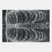 Skeleton Xray Rib kooi  zwart wit gothisch Inpakpapier Vel (Voorkant 2)