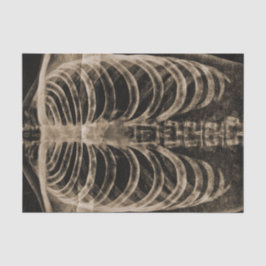 Skeleton Xray Rib Vintage Sepia Black Gothic Tissuepapier