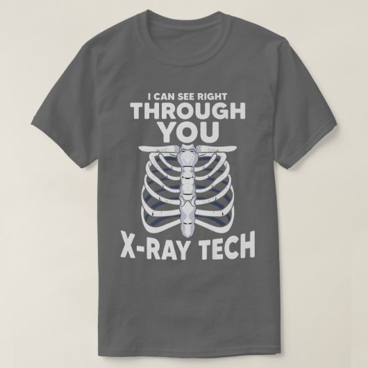 Skeleton Xray Tech Radiologicus Radiologis T-shirt (Design voorkant)