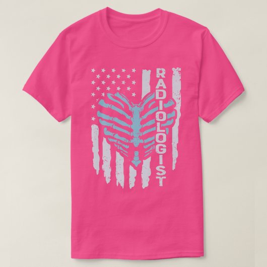 Skeleton Xray Tech Radiology Technicus American R T-shirt (Design voorkant)