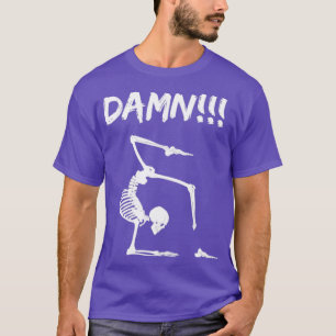 Skeleton Yoga grappig cadeau met halve meter T-shirt