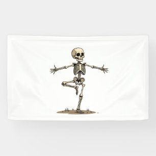Skeleton Yoga – Grappig Halloween Fitness Shirt Spandoek