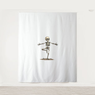 Skeleton Yoga – Grappig Halloween Fitness Shirt Wandkleed