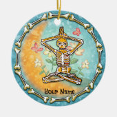 Skeleton Yoga   Keramisch Ornament (Voorkant)