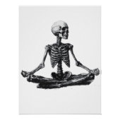 Skeleton Yoga Perfect Poster (Voorkant)