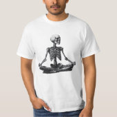Skeleton Yoga T-shirt (Voorkant)