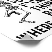 Skeleton You Call It Ocd I Call It Put The Fcking  Poster (Hoek)