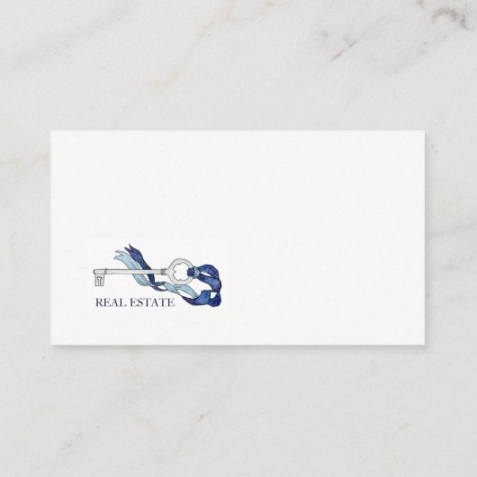 Skeleton Zeer belangrijke Waterverf Visitekaartje (Achterkant)