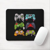 Skeleton Zombie Gaming Controllers Halloween Gamer Muismat (Met muis)