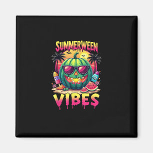 Skeleton Zomer Vibes Watermelon Jack-O Magneet