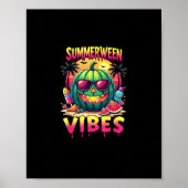 Skeleton Zomer Vibes Watermelon Jack-O Poster (Voorkant)
