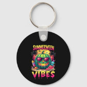 Skeleton Zomer Vibes Watermelon Jack-O Sleutelhanger (Voorkant)