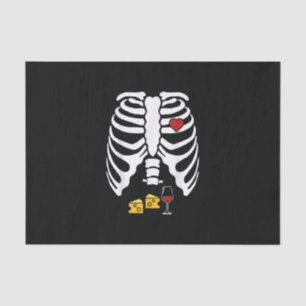 Skeleton Zwangerschap Kaas Wijn Röntgenfoto Hallow Tissuepapier