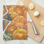 SKELETON, ZWARTE VATTEN MET JACKS KITCHEN TOWEL THEEDOEK (Quarter Fold)