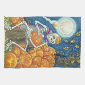 SKELETON, ZWARTE VATTEN MET JACKS KITCHEN TOWEL THEEDOEK (Horizontaal)
