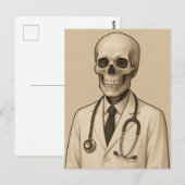 skeletonarts briefkaart (Voorkant / Achterkant)