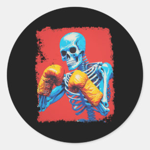 Skeletonboksen Ronde Sticker