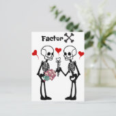 Skeletonliefhebbers Briefkaart (Staand voorkant)