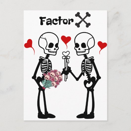 Skeletonliefhebbers Briefkaart (Voorkant)