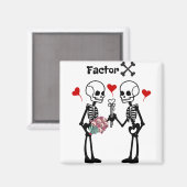 Skeletonliefhebbers Magneet (Voorkant / Achterkant)