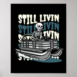 Skeletonmeer - varen pontonboot poster