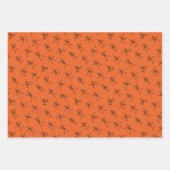 Skeletonpatroon Gepersonaliseerde Halloween Inpakpapier Vel (Voorkant 3)